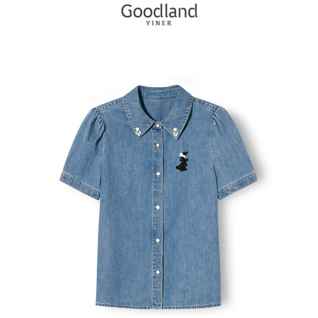 Z244 Áo sơ mi denim xuất dư của YINER