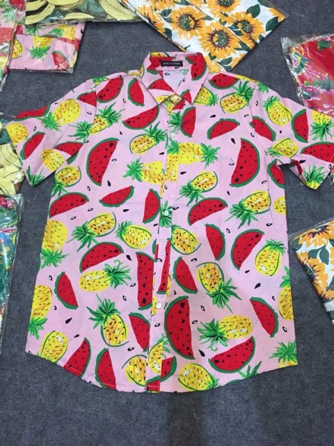 Áo sơ mi hoạ tiết