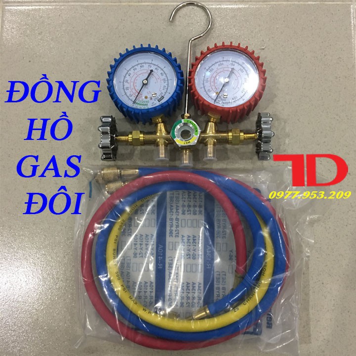 Đồng hồ đo áp suất gas đôi máy lạnh