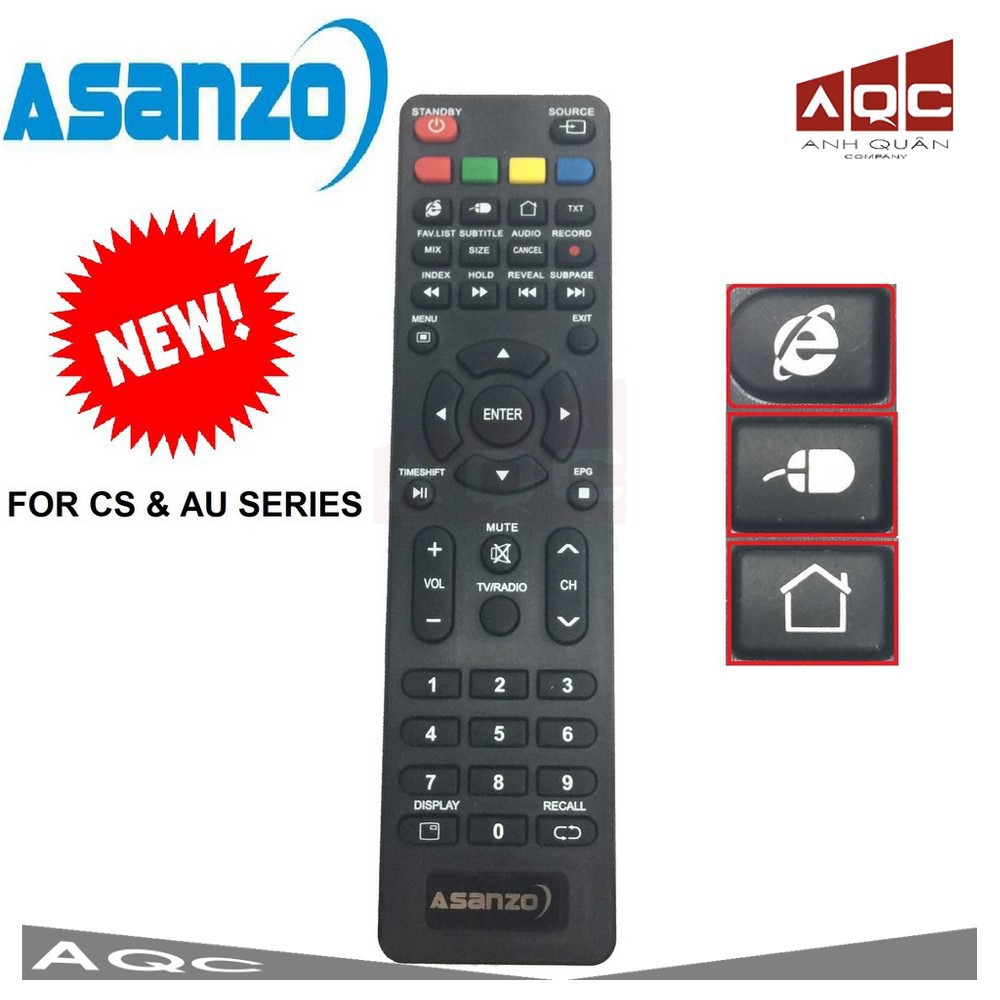 Điều khiển TV SMART ASANZOzo