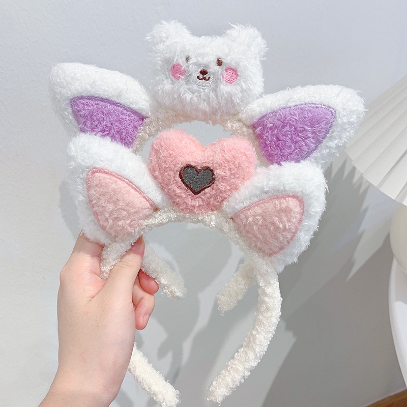 Băng đô rửa mặt kiểu Hàn Quốc dễ thương thời trang thu đông