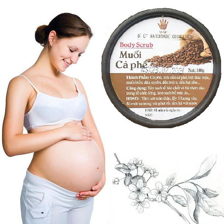 Tẩy da chết cà phê Body cho bà bầu