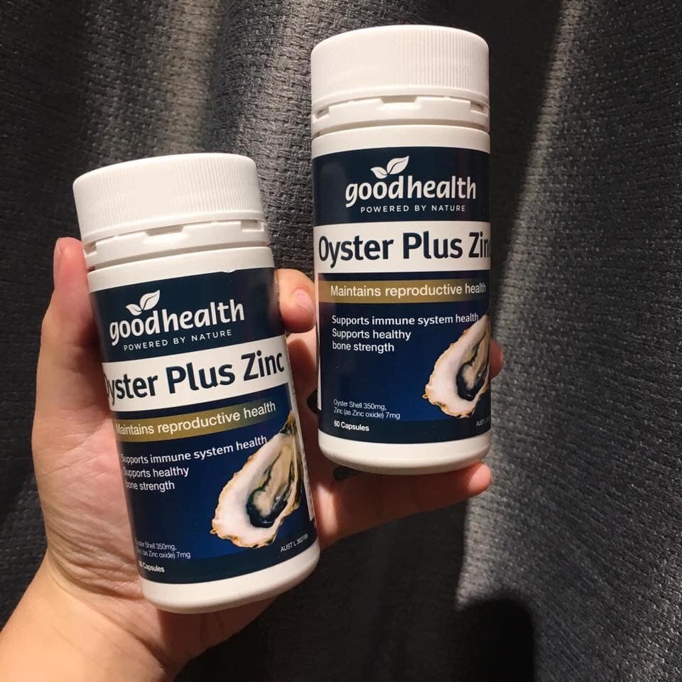 [MẪU MỚI NHẤT] Tinh chất Hàu Biển Good Health Oyster Plus 60 viên (SX: Úc)