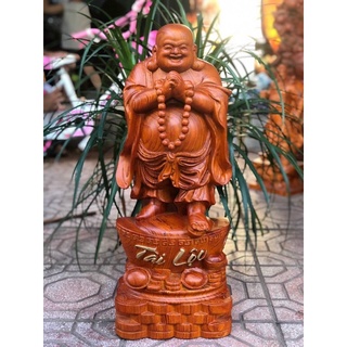 Tượng di lạc chúc phúc gỗ hương