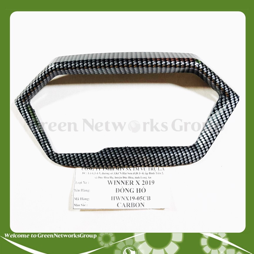 Ốp Viền Đồng Hồ Winner X mạ carbon Greennetworks