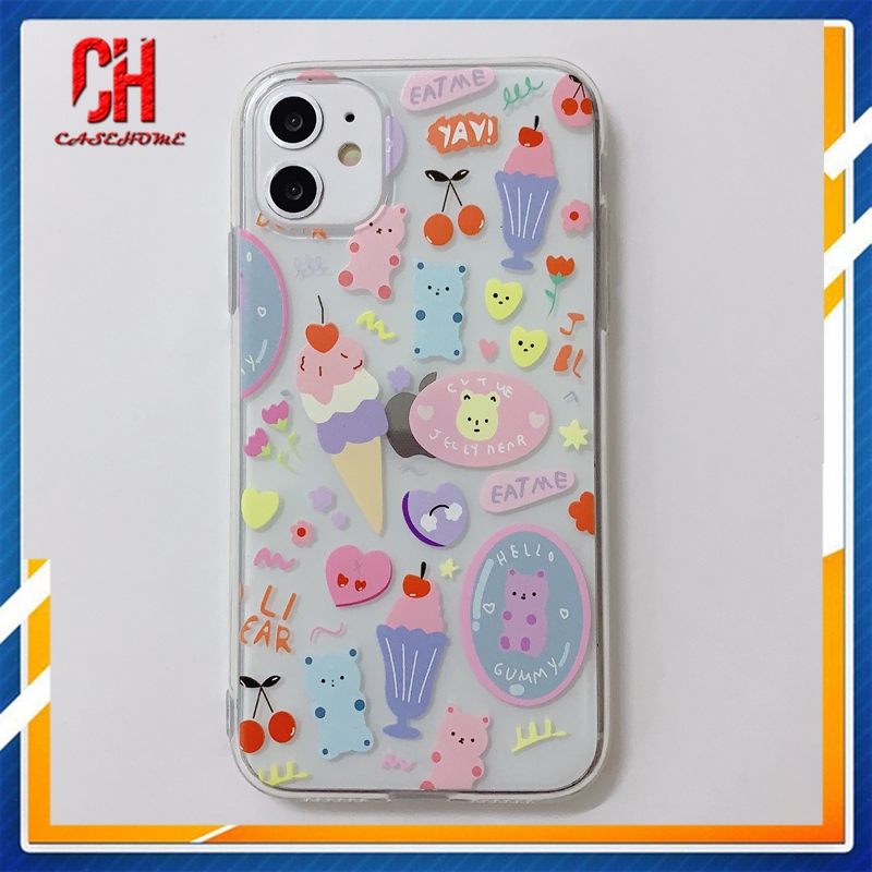 Ốp điện thoại trong suốt họa tiết hoạt hình sành điệu cho Realme 5 5i 6 C2 6i C3 7 C11 C12 5S C1 7i C15 C17 6S U1 C3i Narzo 20 PRO 10 10A 20A | BigBuy360 - bigbuy360.vn