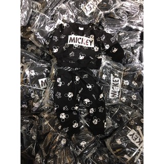 BỘ NỈ HM MICKEY BLACK CHO BÉ