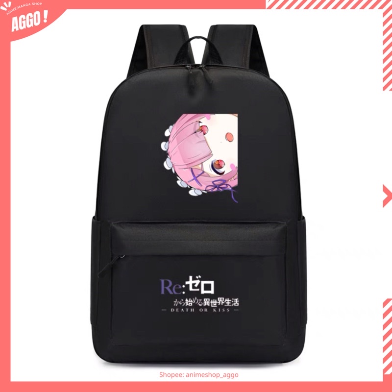 Balo đi học  Re:Zero Rem Ram Waifu mẫu mới unisex cực đẹp