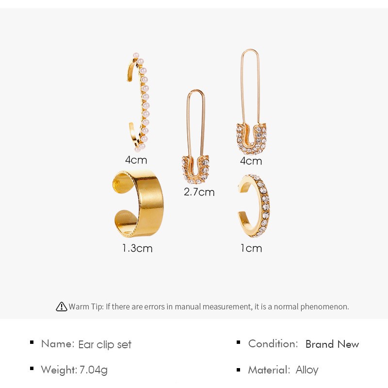 Bông Tai Đính Đá Sáng Tạo Theo Phong Cách Hàn Quốc