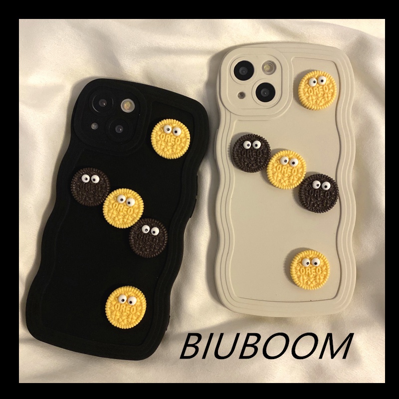 Ốp Điện Thoại Họa Tiết Bánh Quy Ba Chiều Cho IPhone 13 13Pro 13ProMax 12 12Pro 12ProMax 11 11Pro 11ProMax XSmax XR X XS 8 7 6 6SPlus