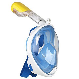 Mặt nạ lặn biển bơi ngắm san hô full face có ống thở ngàm gắn camera hành trình