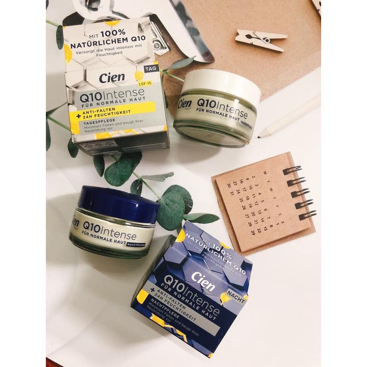 Kem dưỡng da CIEN Q10 INTENSE ngày và đêm chống lão hóa 50ml bản Pháp