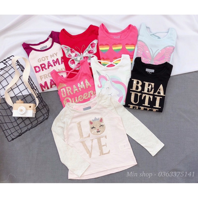 Áo Phông cotton Place bé gái xuất xịn