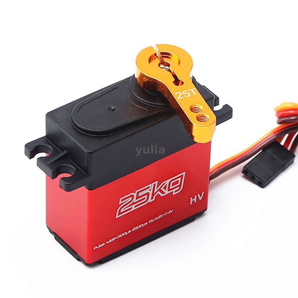 Động Cơ Servo 25kg 25t Servo Ip66 180 Độ Chống Nước Cho Xe Hơi / Máy Bay / Thuyền Điều Khiển Từ Xa 1 / 12 1 / 10
