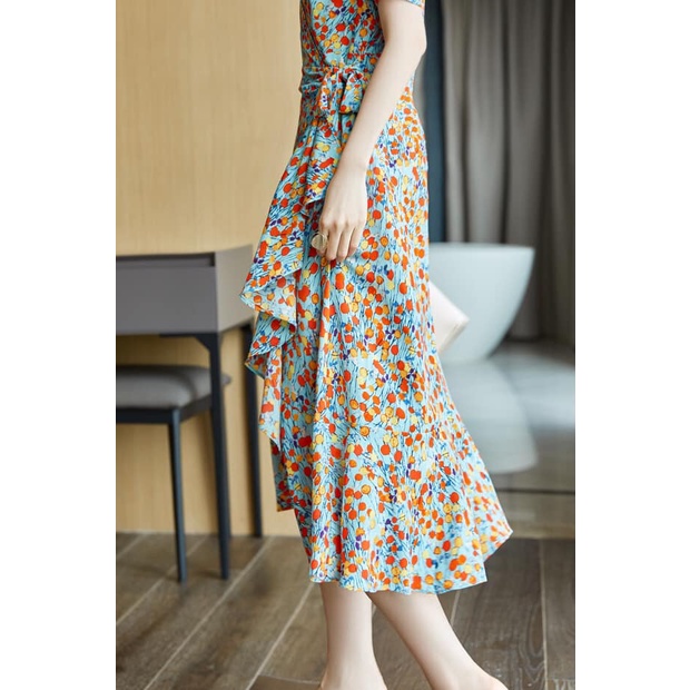 D55833 -  Đầm ôm đuôi cá cao cấp hàng nhập