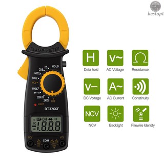 B&O Digital Clamp Meter Multimeter Handheld AC DC Voltage Current Voltmeter Diode Resistance Non-contact Fire Wire Identification