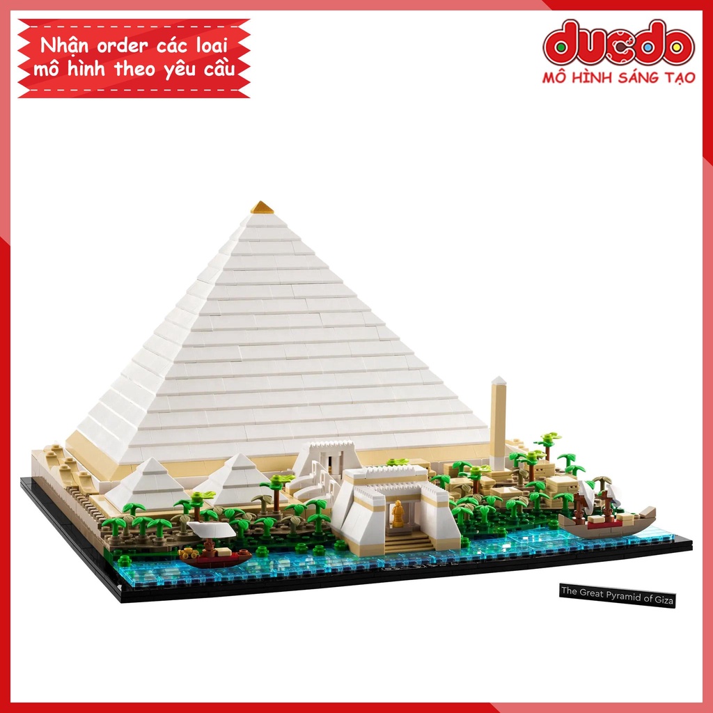 6111 Lắp ghép Mô hình Đại kim tự tháp Giza Ai Cập - Đồ chơi Xếp hình Mô hình 21058