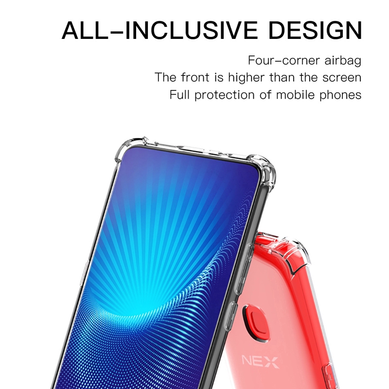 Casing VivoS1 Vivo S1 Y12 Y15 Y17 Y91 Y91i Y93 Y95 Shockproof Transparent Soft Silicone Phone Case