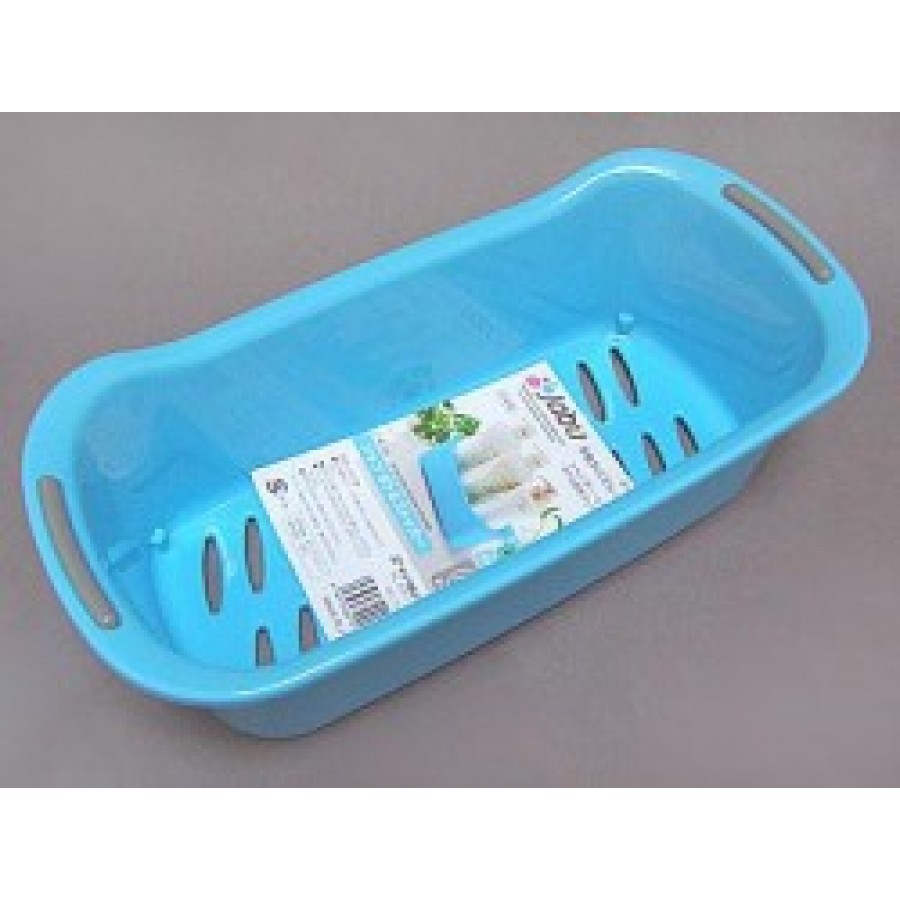 [Hỏa Tốc HN] Khay đựng đồ nhà tắm có lỗ thoát nước xanh dương Nội địa Nhật Bản