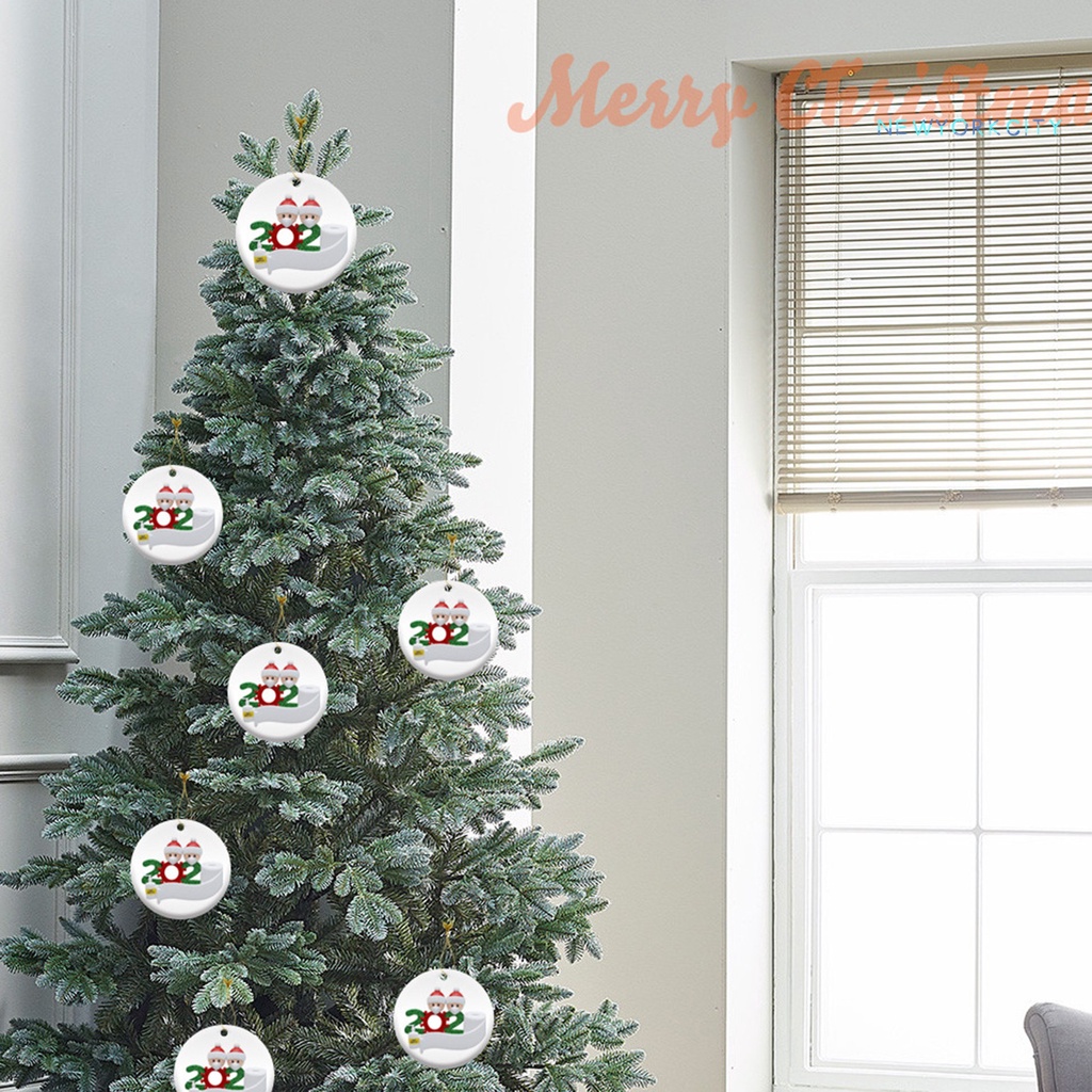 Phụ Kiện Treo Trang Trí Giáng Sinh Hình Ông Già Noel Và Số Bằng Gỗ