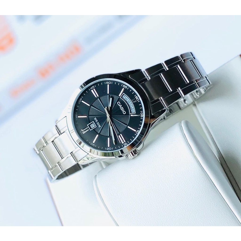 Đồng Hồ Casio Nam Dây Kim Loại MTP-1381D-1AV Chính Hãng