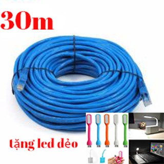 Mô tả sản phẩm Dây Cáp mạng internet/ Mạng LAN K&H 2 đầu đúc sẵn 30M loại tốt