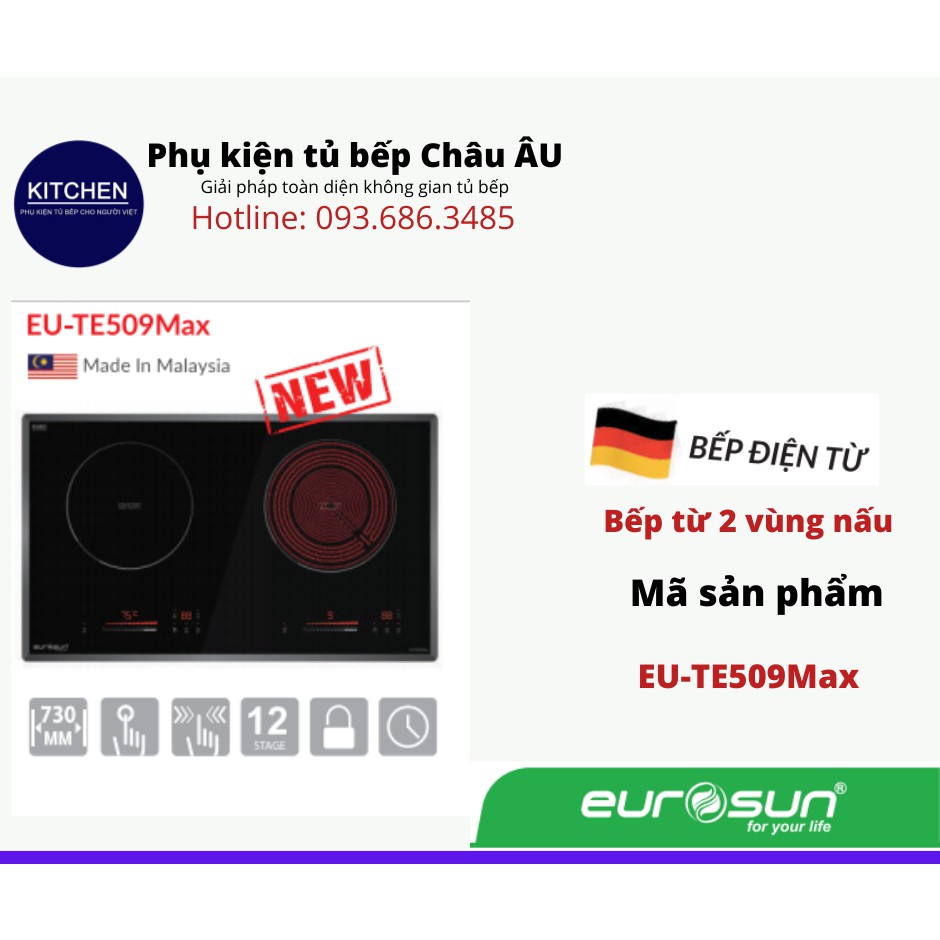 BẾP TỪ 2 VÙNG NẤU EUROSUN EU-TE509MAX chính hãng