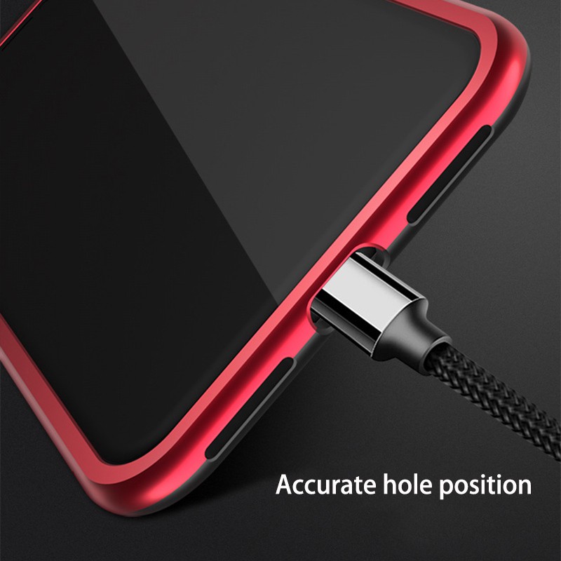 Ốp điện thoại kính cường lực viền kim loại từ tính cho Oppo A31 A91 A1K A5S Realme 5 Pro 5S 5I A9 A5 2020 Reno 2 2F | BigBuy360 - bigbuy360.vn