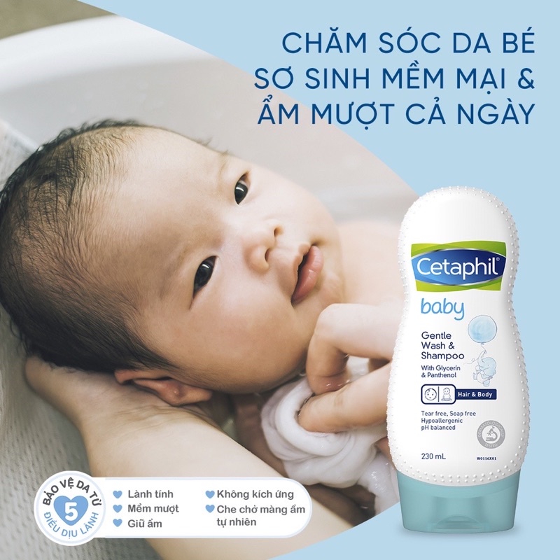 ️SỮA TẮM GỘI TOÀN THÂN CETAPHIL BABY