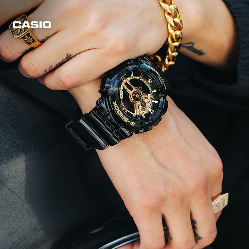 Đồng hồ nam dây nhựa Casio G-Shock chính hãng Anh Khuê GA-110GB-1ADR