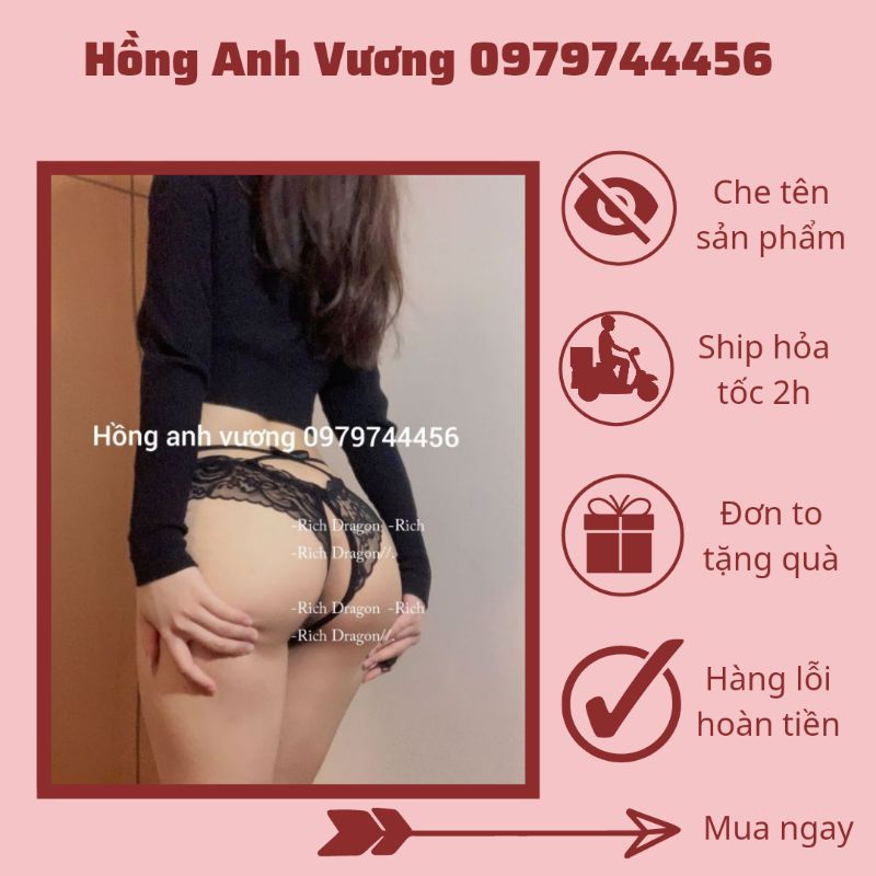 quần lót nữ quần chip nơ dây chéo eo sexy gợi cảm