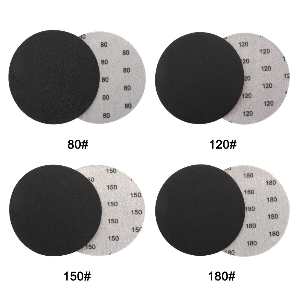 Set 20 Đĩa Chà Nhám Tròn 5Inch/125mm 80-600 Grit Chống Thấm Nước