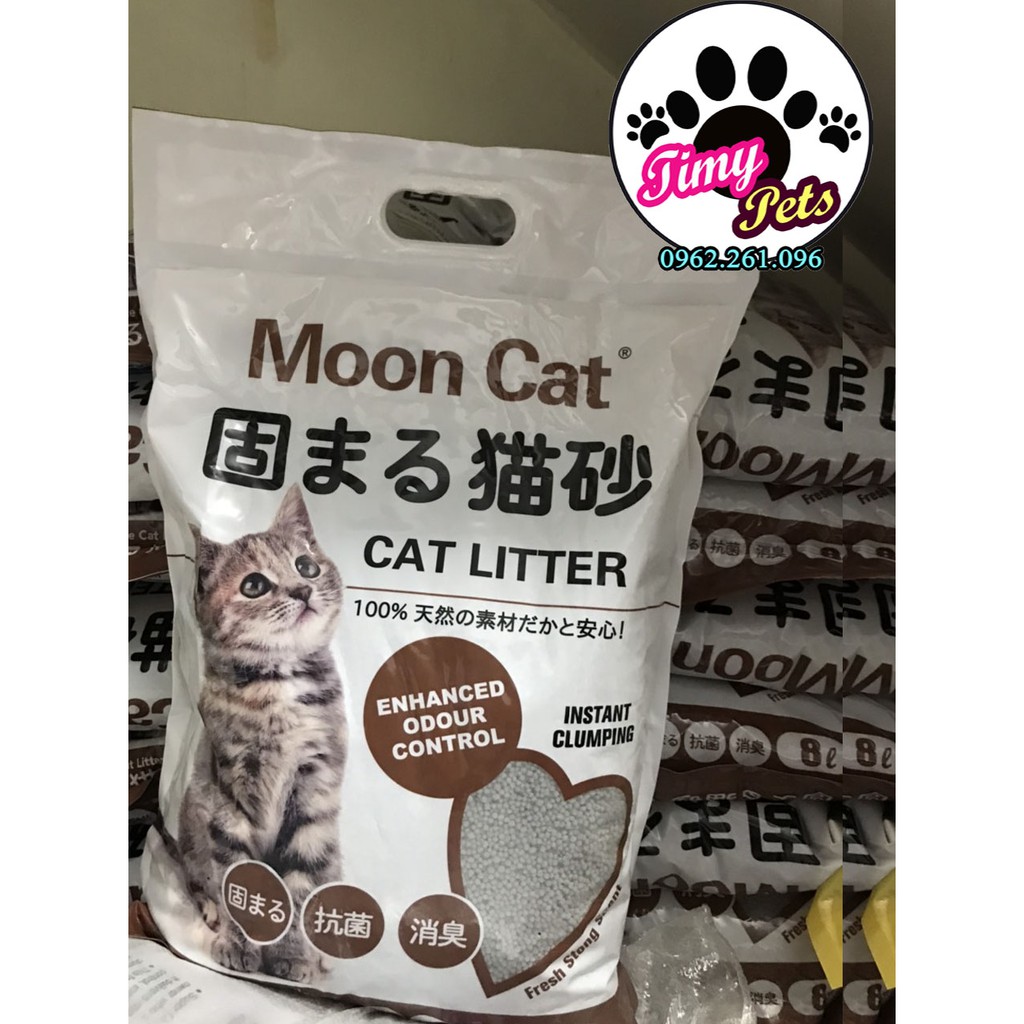 Cát Vệ Sinh Nhật Trắng Moon Cat - Cát Cho Mèo
