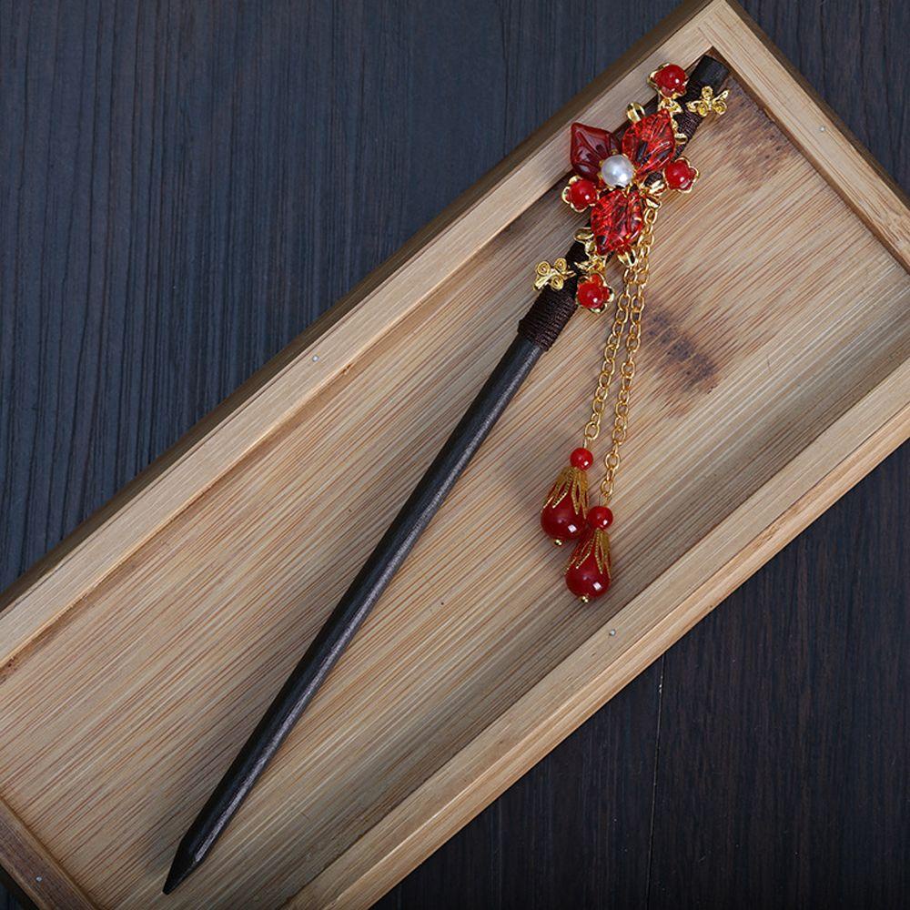 Set 2 Trâm Cài Tóc Phối Tua Rua Phong Cách Trung Hoa Cổ Điển Thời Trang Cho Nữ