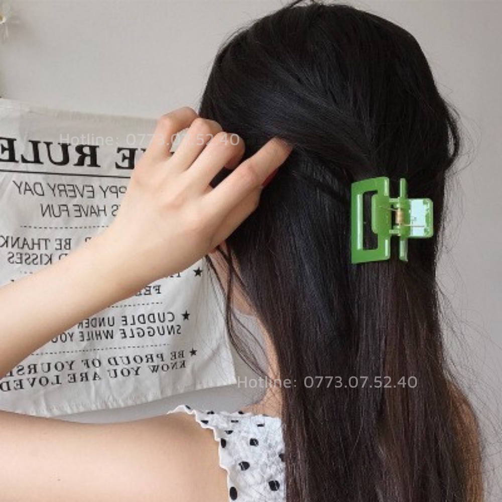 Kẹp tóc càng cua trong suốt và nhiều màu phong cách Hàn Quốc dành cho nữ - Quincy 121