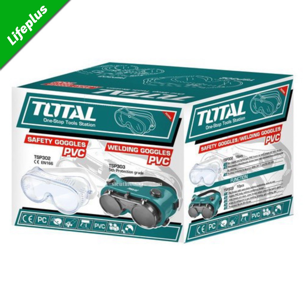 Kính hàn 2 lớp trắng đen Total TSP303