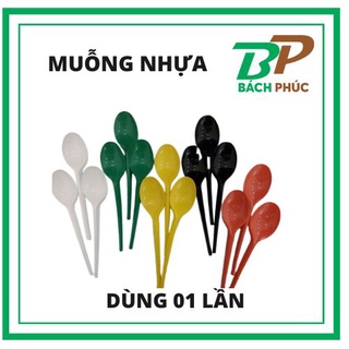 Muỗng nhựa 100 cái - Kho Pha Chế Bách Phúc Đà Nẵng Kho pha chế Đà Nẵng