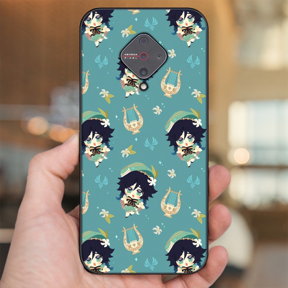 Ốp lưng Vivo S1 Pro viền đen in hình Venti Genshin Impact