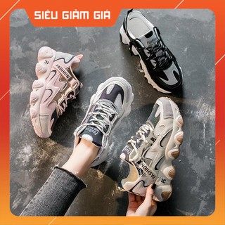 D31 Giày thể thao sneaker nữ phản quang, đế cao 4cm - hình thật, tặng tất, full box