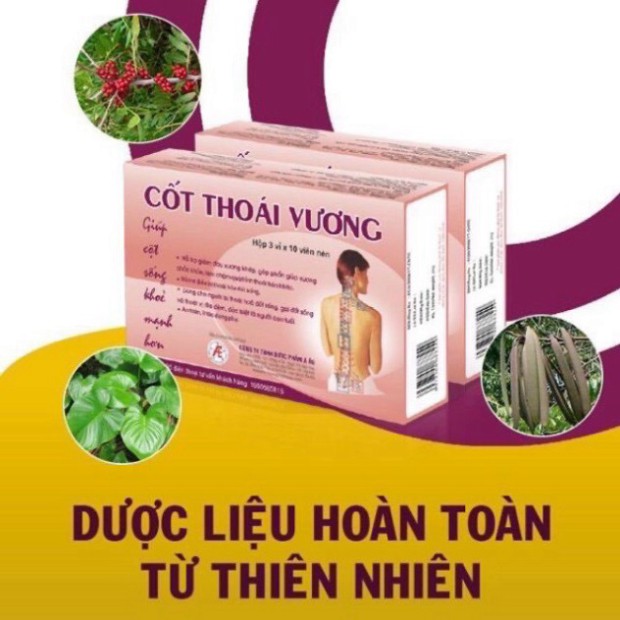 Cốt Thoái Vương - Giúp Cột Sống Khỏe Mạnh Hơn hộp 30 viên