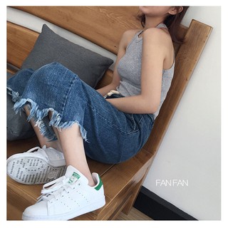 Áo Croptop ba lỗ sát nách basic dáng ôm chất thun - by Sugargalz