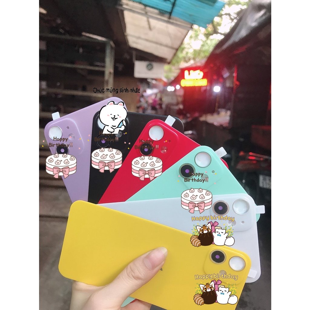 SIÊU ĐẸP , NHƯ MÁY THẬT  Miếng dán full lưng giả độ iP Xr lên 11