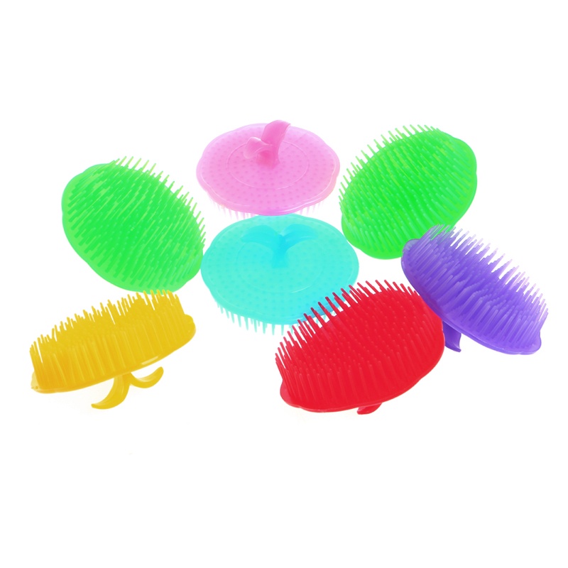 Lược gội đầu massage da đầu khi tắm nhiều màu