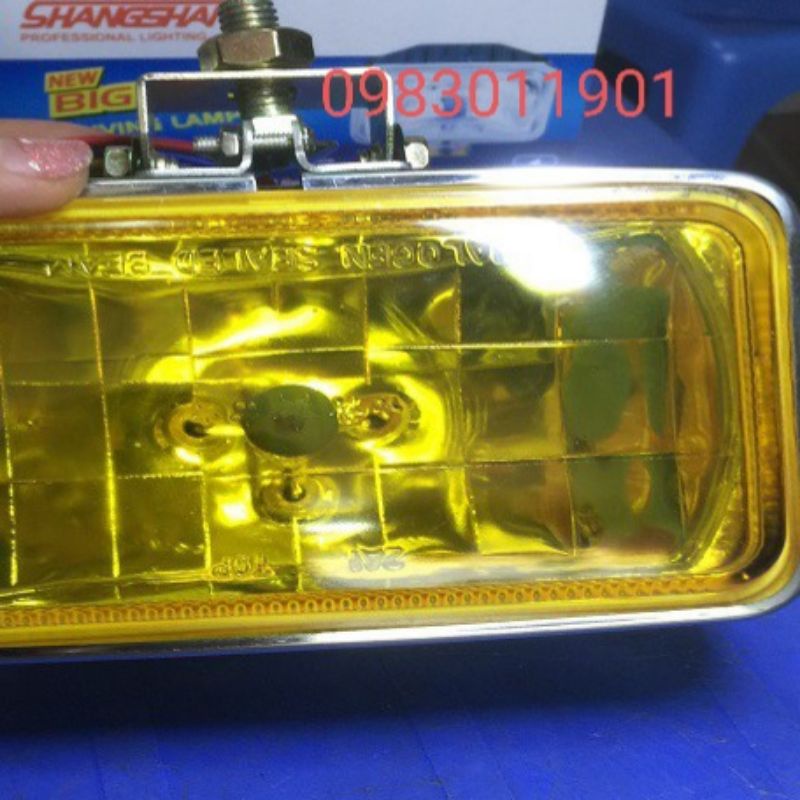 Đèn trợ sáng ô tô, xe máy, máy công trình, đèn trợ sáng HT88 hình chữ nhật 9cm x 15cm điện 12v ,24v