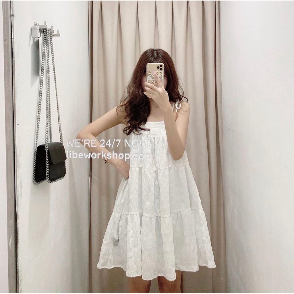 [ẢNH-VIDEO TỰ QUAY] Váy dây baby doll 3 màu SUN DRESS.