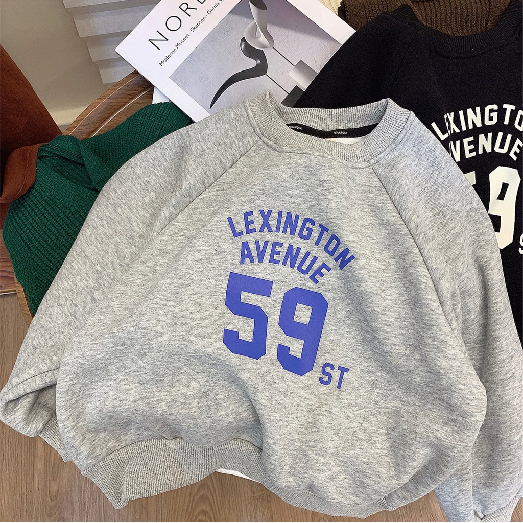 [Babycat] Hàng Có Sẵn Áo Sweater Thể Thao Dáng Rộng Cổ Tròn In Hình Phong Cách Nhật Bản Hàn Quốc Thời Trang Mùa Thu Mới Cho Bé Trai Và Bé Gái