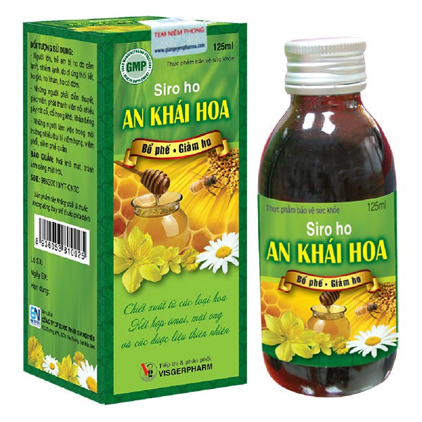 Siro ho An Khái Hoa – Hỗ trợ bổ phế, giảm ho (lọ 125ml)