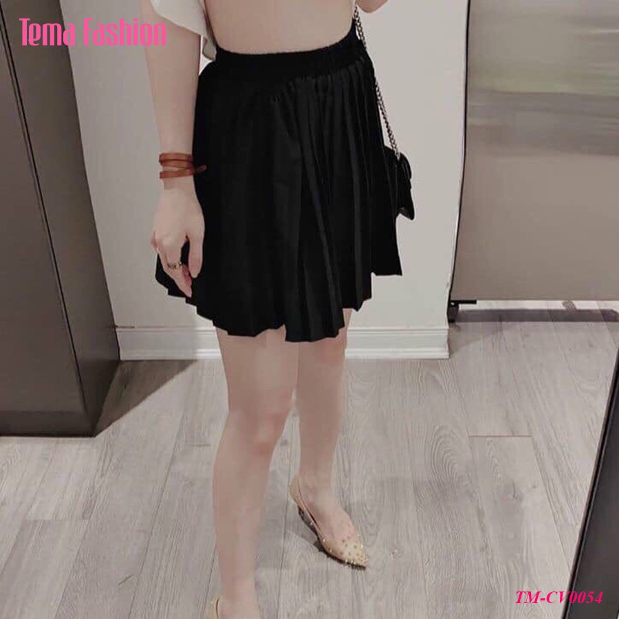Chân váy xếp ly dáng vừa nữ TEMA - Chân váy lỡ cạp chun siêu đẹp | BigBuy360 - bigbuy360.vn