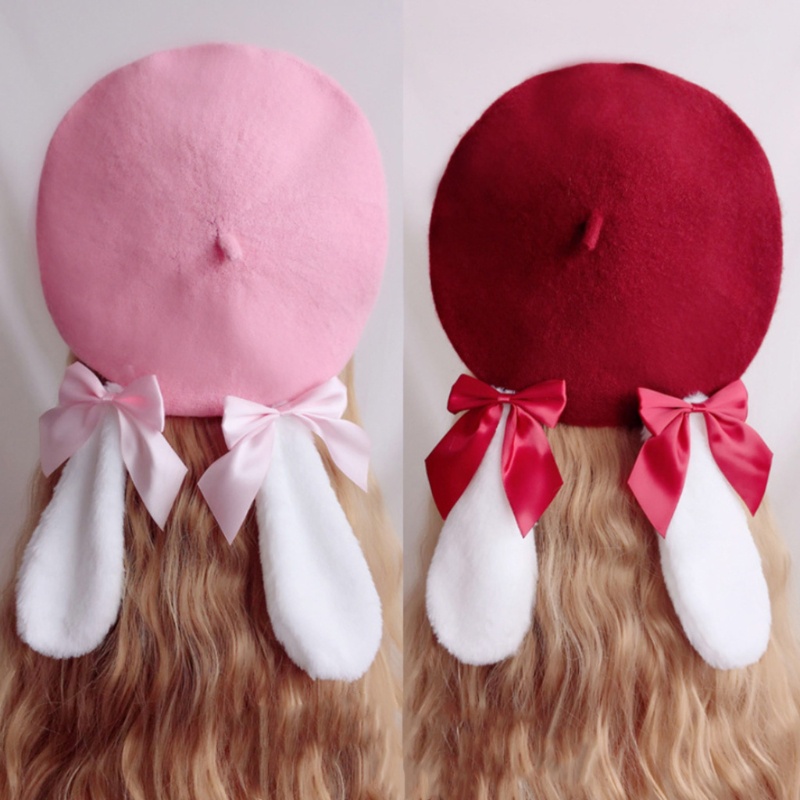 Mũ Beret Len Màu Sắc Nhã Nhặn Dành Cho Nữ