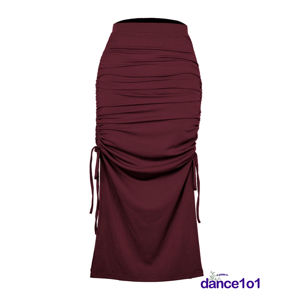 Chân Váy Lưng Cao Màu Sắc Thời Trang Mùa Hè Cho Nữ